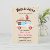 Twee schepjes zijn beter dan één verjaardagsfeestj kaart (Staand voorkant)