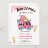 Twee schepjes zijn beter dan één verjaardagsfeestj kaart (Voorkant / Achterkant)