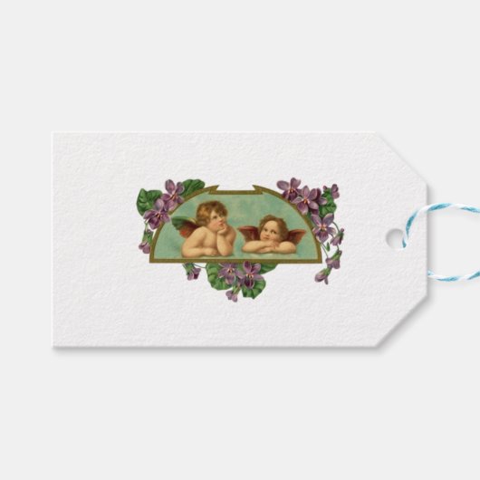 Twee schilderijen van Angels Cadeaulabel (Voorkant (Horizontaal))