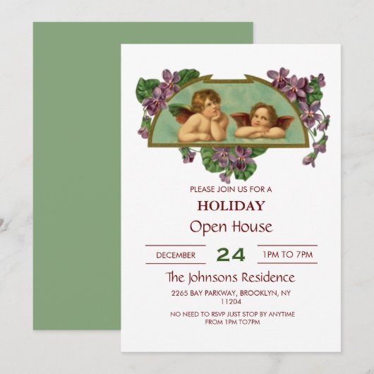 Twee  schilderijen van Angels Kaart (Voorkant / Achterkant)