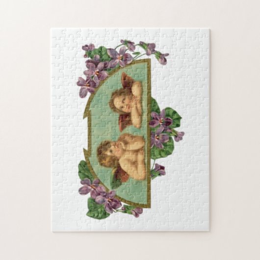 Twee  schilderijen van Angels Legpuzzel (Verticaal)