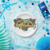 Twee  schilderijen van Angels Papieren Bordje (Feest)