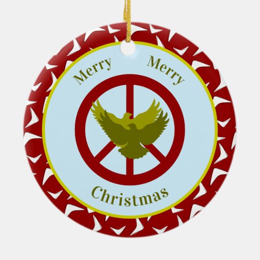 Twee schildpadden - Aangepast jaar Keramisch Ornament (Achterkant)