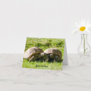 Twee schildpadden - beste vrienden! Wenskaart Kaart