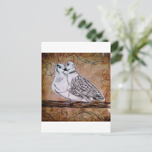 Twee schildpadden briefkaart (Staand voorkant)