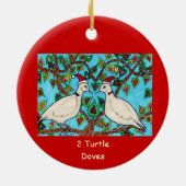 Twee schildpadden keramisch ornament (Achterkant)