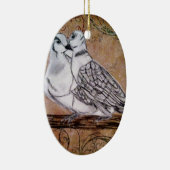 Twee schildpadden keramisch ornament (Rechts)