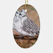 Twee schildpadden keramisch ornament (Links)