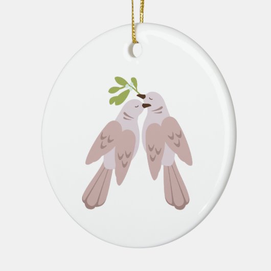 Twee schildpadden keramisch ornament (Links)