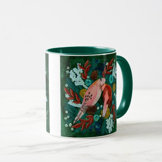 Twee schildpadden kerstfeestdag mok (Voorkant rechts)