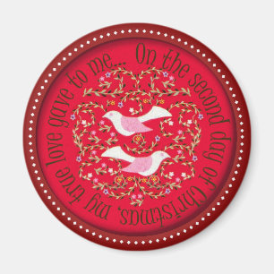 Twee schildpadden magneet