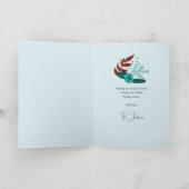 Twee schildpadden met kerstmis feestdagen kaart (Binnen)