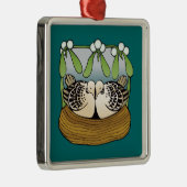 Twee schildpadden metalen ornament (Rechts)