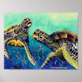 twee schildpadden poster (Voorkant)