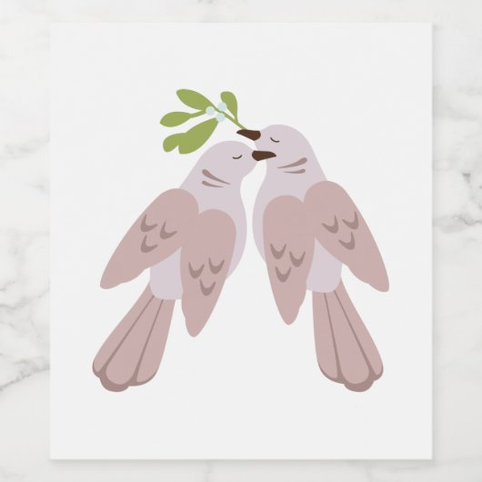 Twee schildpadden wijn etiket (Enkel label)