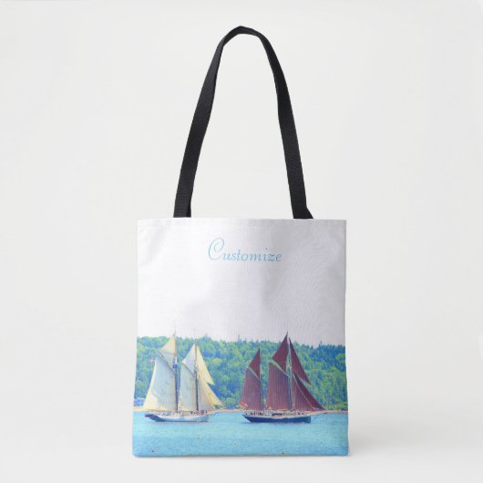 twee schoenenzeilen tote bag (Voorkant)