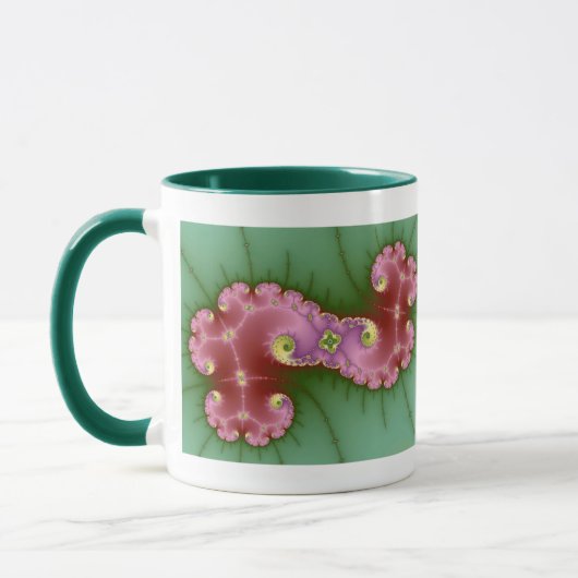 Twee schokken - Fractale Mok (Links)