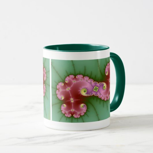 Twee schokken - Fractale Mok (Voorkant rechts)