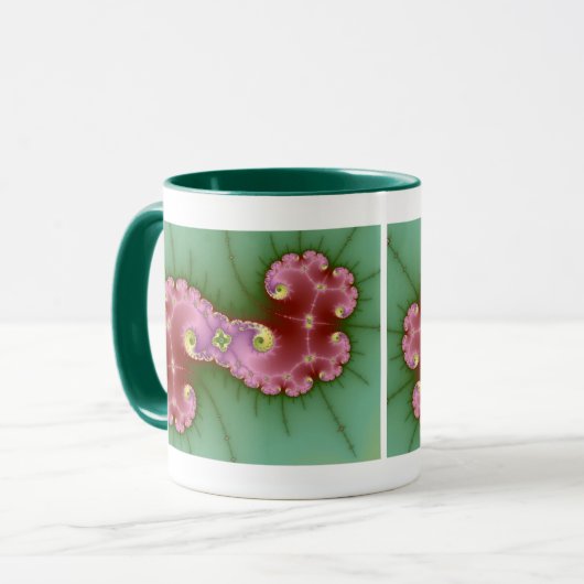 Twee schokken - Fractale Mok (Voorkant links)