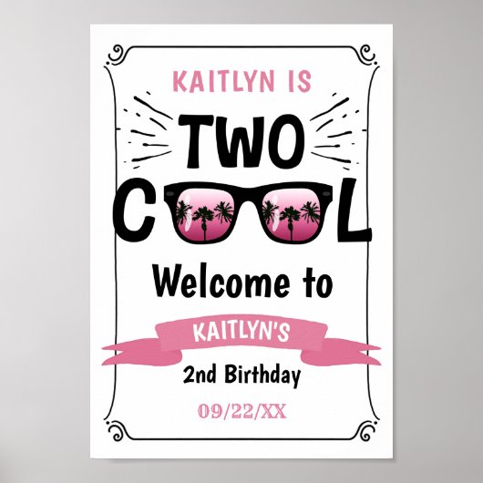 Twee schoolmeisjes 2e verjaardag poster (Voorkant)