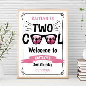 Twee schoolmeisjes 2e verjaardag poster