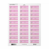 Twee schoppen roze etiket (Full Sheet)