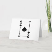 Twee schoppenpak speelkaarten modern 2 kaart (Voorkant)
