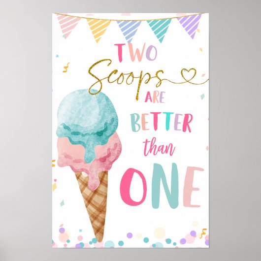 Twee schotels zijn beter dan één teken poster (Voorkant)