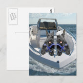 Twee Schotten op de boot Briefkaart (Voorkant / Achterkant)