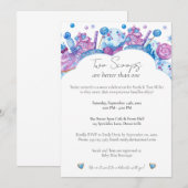 Twee Scoops Sweet Twin Baby shower Uitnodiging (Voorkant / Achterkant)