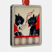 Twee Scottie Dogs, Black Scottish Terrier Ornament (Rechts)