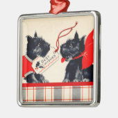 Twee Scottie Dogs, Black Scottish Terrier Ornament (Links)