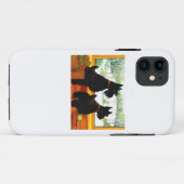 Twee Scotty Dogs met Kerstmis Case-Mate iPhone Case (Achterkant (horizontaal))
