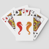 Twee Seapaarden Zee Life Plays Pokerkaarten (Achterkant)