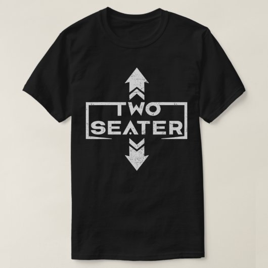 Twee Seater 2 Seater Papa Joke Funny Thoole T-shirt (Design voorkant)