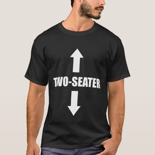 Twee Seater Grappig T-shirt (Voorkant)