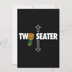 Twee Seater Swinger mannen Grappig Ondersteboven A Kaart