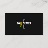 Twee Seater Swinger mannen Grappig Ondersteboven A Visitekaartje (Achterkant)