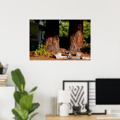 Twee sequoia's poster (Thuiskantoor)