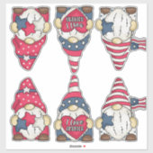 Twee sets patriottische Amerikaanse vlaggeengordes Sticker (Vel)