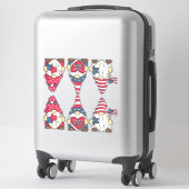 Twee sets patriottische Amerikaanse vlaggeengordes Sticker (Koffer)