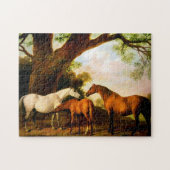 Twee Shafto Mares en een Foal van George Stubbs Legpuzzel (Horizontaal)