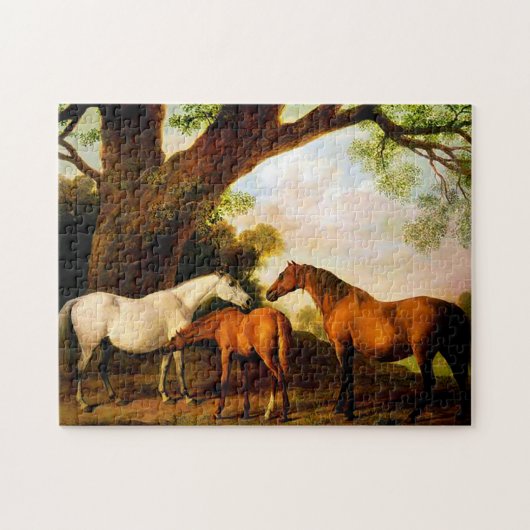Twee Shafto Mares en een Foal van George Stubbs Legpuzzel (Horizontaal)