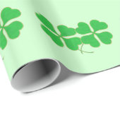 Twee shamrocks Gold stippen verpakkingspapier Cadeaupapier (Rol Hoek)
