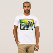 Twee Shih Tzu Dogs T-shirt (Voorkant volledig)