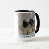 Twee Shih Tzu Puppy Mok (Voorkant rechts)