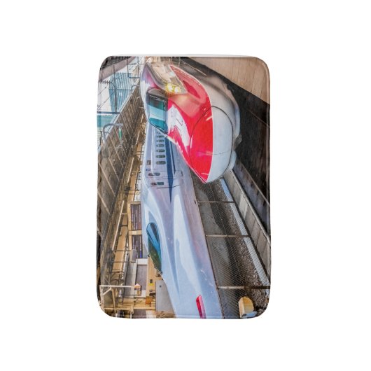 Twee Shinkansen op het Tokyo-station Badmat (Voorkant Verticaal)