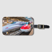 Twee Shinkansen op het Tokyo-station Bagagelabel (Voorkant (horizontaal))