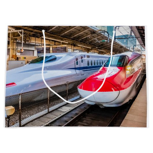 Twee Shinkansen op het Tokyo-station Groot Cadeauzakje (Voorkant)