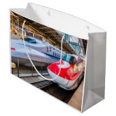 Twee Shinkansen op het Tokyo-station Groot Cadeauzakje (Achterkant Gekanteld)